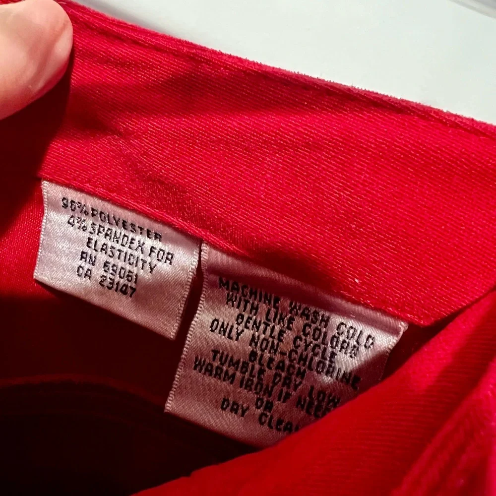 Talbots Red Stretch Pants size 14 - Picture 2 of 4